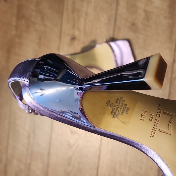 Marc Fisher Karima Square Toe Ankle Strap Sz 5.5M - Picture 6 of 11